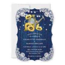 Marinho Azul, Girassol, Rústico Casamento de Madei