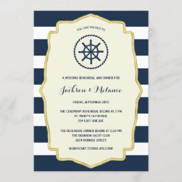 Convite Marinho Blue Stripes| Janto de ensaio náutico