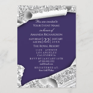 Convite Marinho BONÉ Festa de solteira formando Blu Cinza