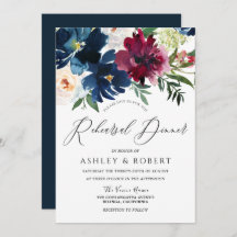 Marinho, Borgonha e Janto de Ensaio Floral