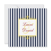 Marinho, Branco, Amarelo, Stripes Vermelhas e Rolo