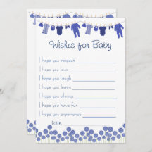 Marinho Chá de fraldas Deseja Jogo Para Bebê