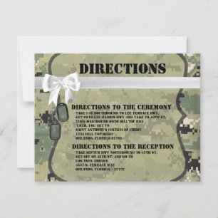 Convite marinho da placa de direção 4.25x5.5 Tipo III Três