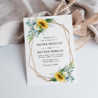 marinho de girassol casamento geométrico azul