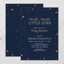 Marinho e Dourado | Chuvinha de Estrelas Baby Show