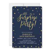 Marinho e Dourado | Festa de Aniversário Surpresa 