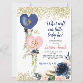 Convite Marinho E Escamotear O Gênero Do Balão Revelar Con