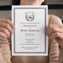 Marinho e Maroon Justice Wreath Law School Graduaç