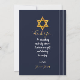 Convite Marinho e Ouro Estrela do obrigado David