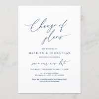 Marinho mínimo, mudança de planos, casamento adiad