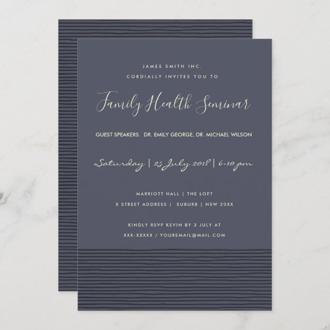 CONVITE MARINHO NEGRO FALAR EVENTO SEMINÁRIO DA LINHA DE E (Frente/Verso)