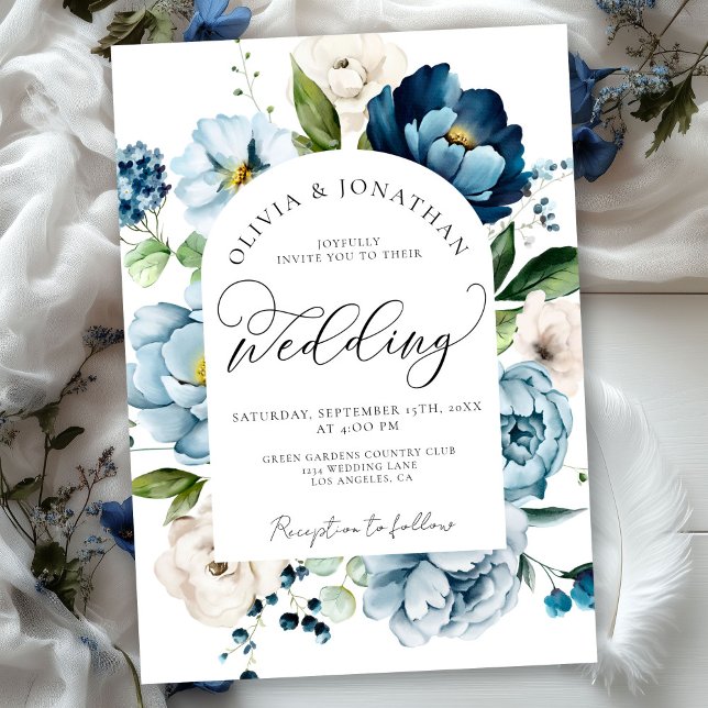 Convite Marinho Russo Azul Tudo em 1 Orçamento Código QR C (Criador carregado)