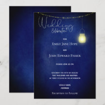 Marinho Russo Blue Watercolor Casamento Mason Jar