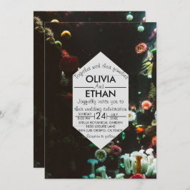 Convite Marinho Sob O Casamento De Verão Dos Recifes De Co