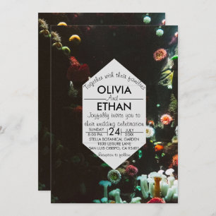 Convite Marinho Sob O Casamento De Verão Dos Recifes De Co