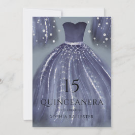Convite Marinho Sob O Mar, O Vestido Da Sereia Quinceanera
