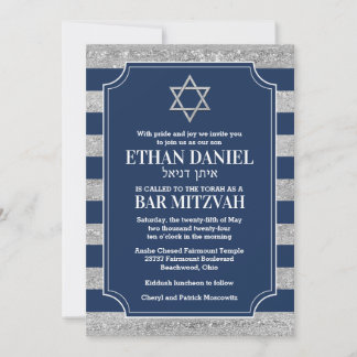 Convite Marinho striptease, Bar Mitzvah Star de David