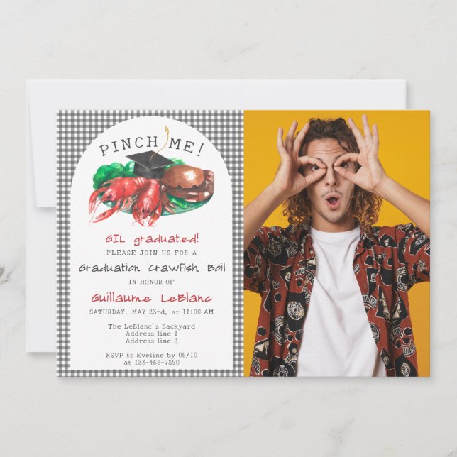 Convite Marisco Arrefece-Me! Graduação Engraçada (Frente)