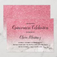 Mármore branco-branco-de-vidro-claro Quinceañera