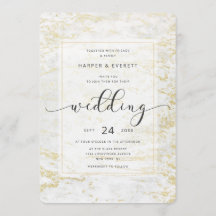 Mármores Modernos em Branco Clássico com Casamento