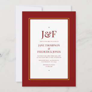 Convite Maroon e Casamento Amarelo