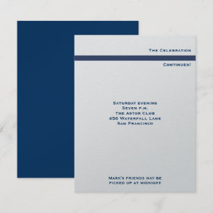 Convite Marque a recepção metálica de Mitzvah do bar do