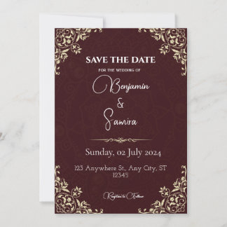 Convite Marque seu calendário para o nosso casamento | Gua