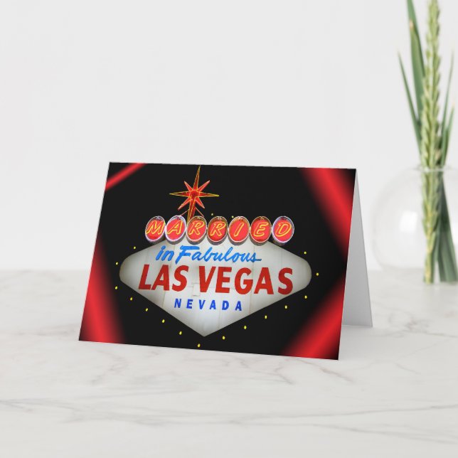 Convite Married in Fabulous Las Vegas Wedding Invitations (Frente)