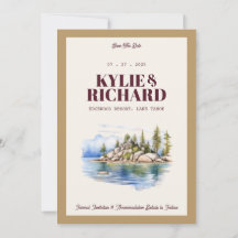 Marrom e Dourado Salve a Data