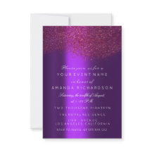 Marsala Burgundy Glitter Purple Bridal Sweet 16º