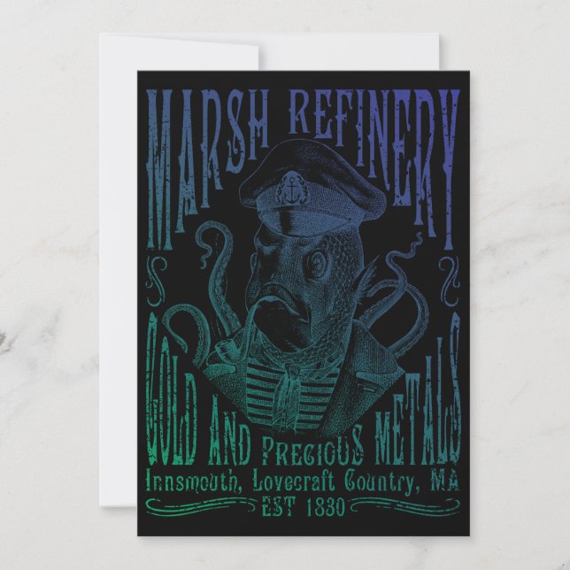 Convite Marsh Refining Company Innsmouth Lovecraft (Frente)
