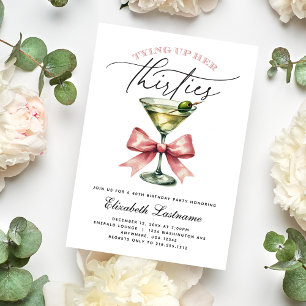 Convite Martini Amarrando os Trinta Anos 40º Aniversário
