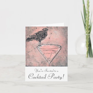 Convite Martini Bird Bath Cocktail Party Invite