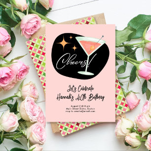 Convite Martini Birthday