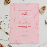 Convite Martini branco desenhado martini 50ª Festa de aniv<br><div class="desc">Este convite de aniversário branco é perfeito para a 50ª festa de aniversário com borda retrorreflectora desenhada à mão. Para personalização mais avançada deste design, por exemplo, alteração do layout, da fonte ou do tamanho do texto, clique no botão "PERSONALIZAR" acima. Por favor, entre em contato comigo para qualquer pergunta!...</div>