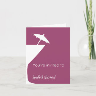 Convite Martini Bridal Shower Invitation