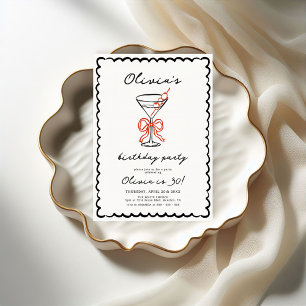Convite Martini e Arco Trendy Festa de aniversário