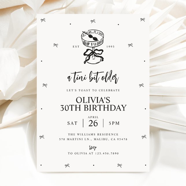 Convite Martini Pensou Que O Aniversário Convidava, Um Pou (Criador carregado)