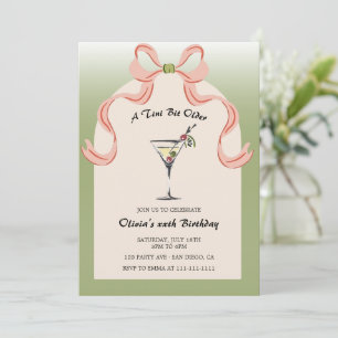 Convite Martini Tini Bit Antigo Coquetel Adulto