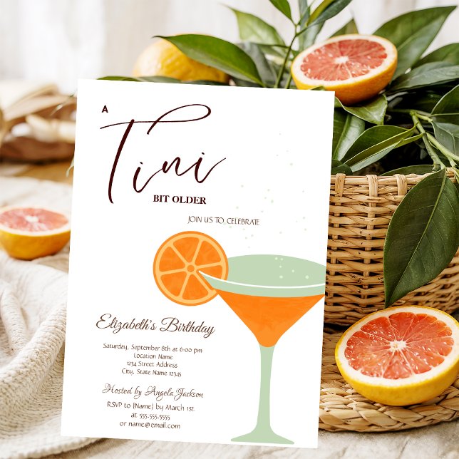 Convite Martini Um pouco mais velho Verde (Criador carregado)