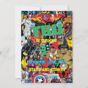 Convite Marvel