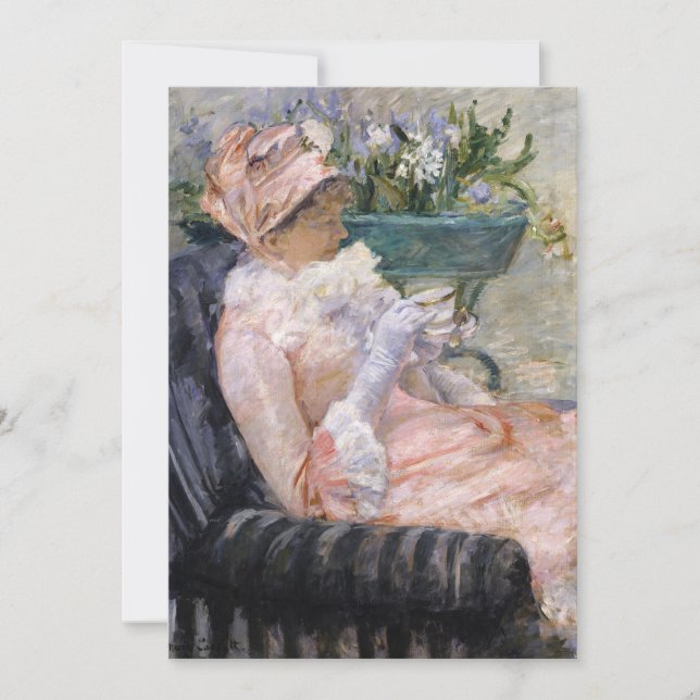 Convite Mary Cassatt - A Xícara de Chá (Frente)