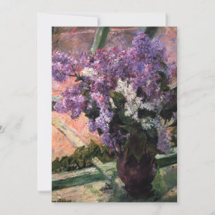 Convite Mary Cassatt - Lilases numa Janela