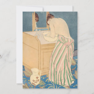 Convite Mary Cassatt - Mulher Banhando-se