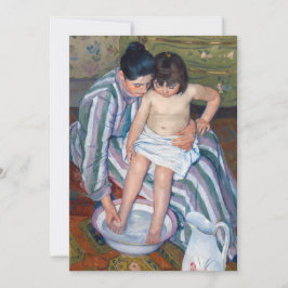Convite Mary Cassatt - O Banho da Criança / O Banho