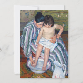 Convite Mary Cassatt - O Banho da Criança / O Banho
