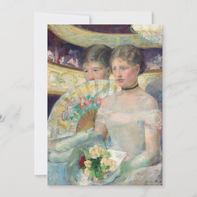 Convite Mary Cassatt - O camarote (Frente)