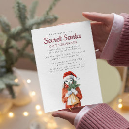 Convite Máscara Anônima I Papais noeis Secretos Festa de N