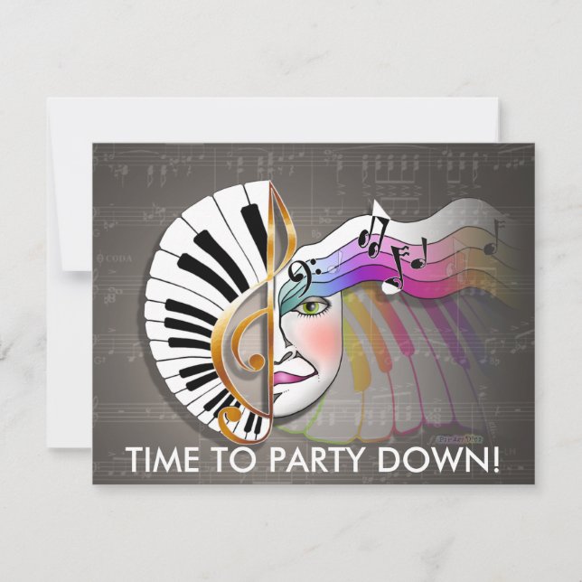 Convite - Máscara de Música (Frente)