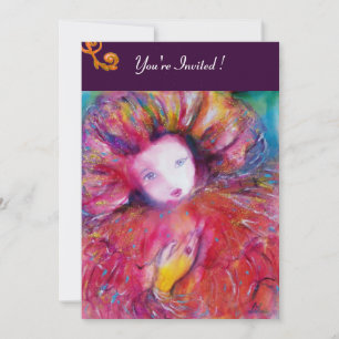 CONVITE MÁSCARA VERMELHA / FESTA DE MARDI GRAS COM MÁSCARA